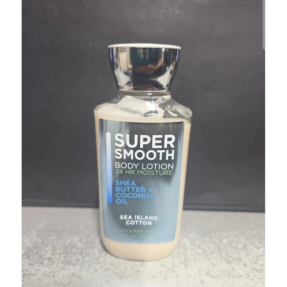 BATH and & BODY WORKS Sea Island Cotton Super Smooth 8oz Lotion, Free Shipping